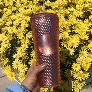 Starbucks Rose Gold Rhinestone Iridescent Tumbler